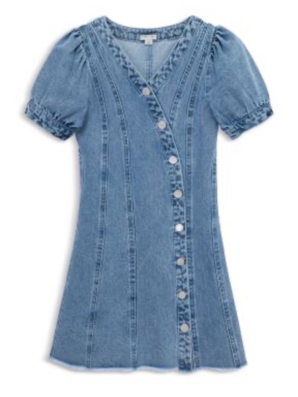 Habitual Indigo Denim Button-Front Kids Dress 12